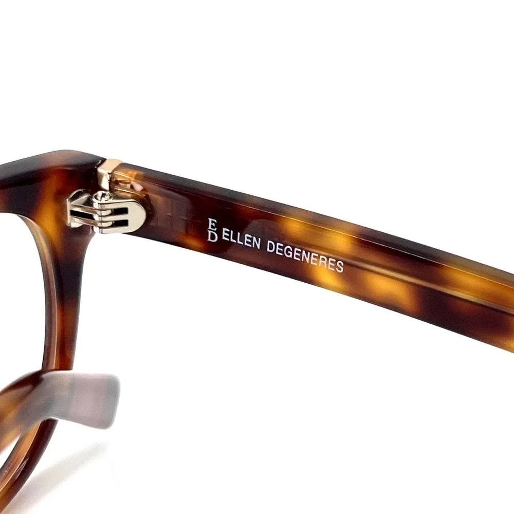 ELLEN DEGENERES Eyeglasses O-04 TORT NEW!!!